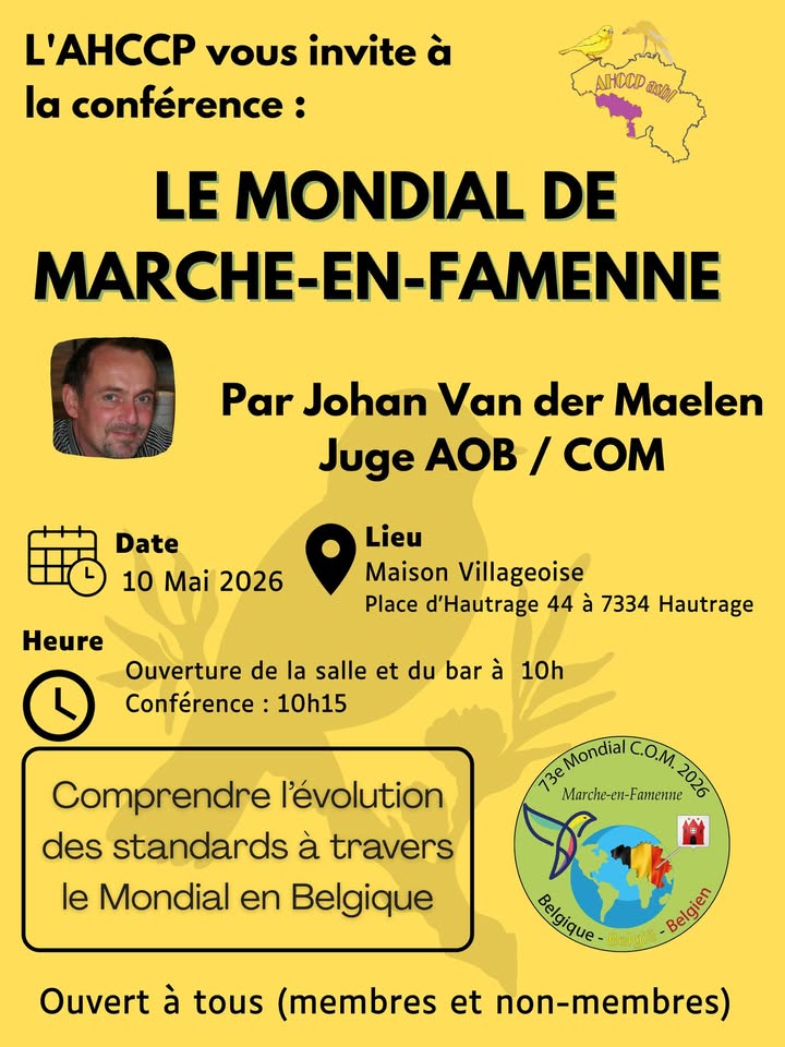 AHCCP - Association du Hainaut des Canaris Couleurs et Postures ASBL