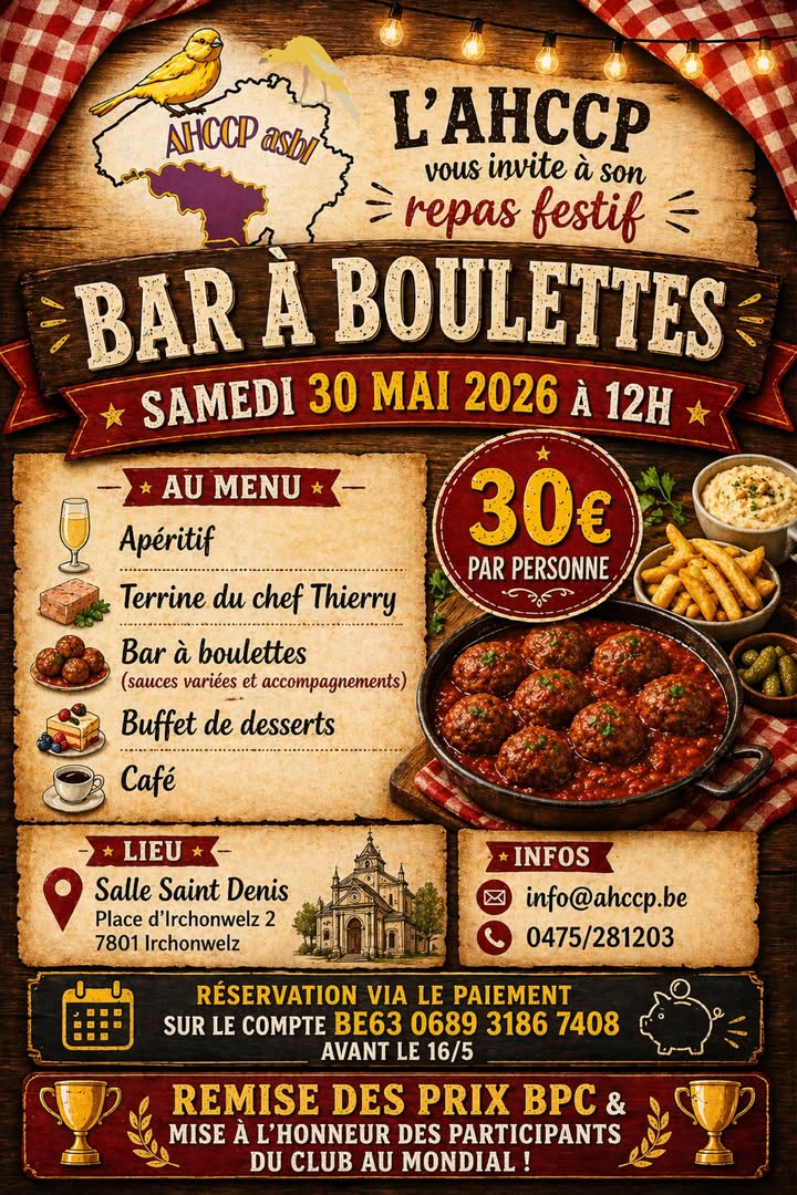 AHCCP - Association du Hainaut des Canaris Couleurs et Postures ASBL